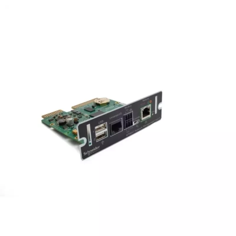 Tīkla pārvaldības karte APC AP9643 — iekšējā bezvadu karte, IEEE 802.1x, melna
