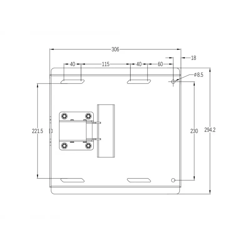 Multibrackets M Universal Swing Arm 180 Degrees Large Melns 75 kg 48-69 inch