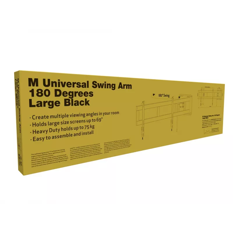 Multibrackets M Universal Swing Arm 180 Degrees Large Melns 75 kg 48-69 inch