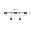Multibrackets M VESA Desktopmount Triple Desk Clamp 24 collas-32 collas 24 kg