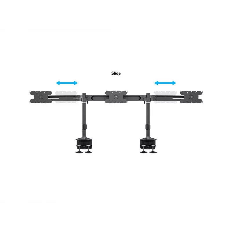 Multibrackets M VESA Desktopmount Triple Desk Clamp 24 collas-32 collas 24 kg