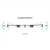 Multibrackets M VESA Desktopmount Triple Desk Clamp 24 collas-32 collas 24 kg