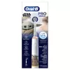 Oral-B PRO Junior Star Wars, bērniem, rotējoša zobu birste, ikdienas kopšana, pulēšana, jutīgiem zobiem, daudzkrāsaina, balta, 4 x 30 s, mīksta