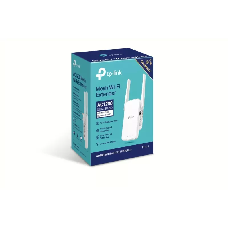 TP-Link AC1200 Mesh Wi-Fi diapazona paplašinātājs
