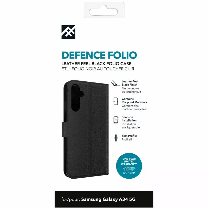 IFROGZ Defence Folio mobilā tālruņa maciņš 16.8 cm (6.6 collas) melns