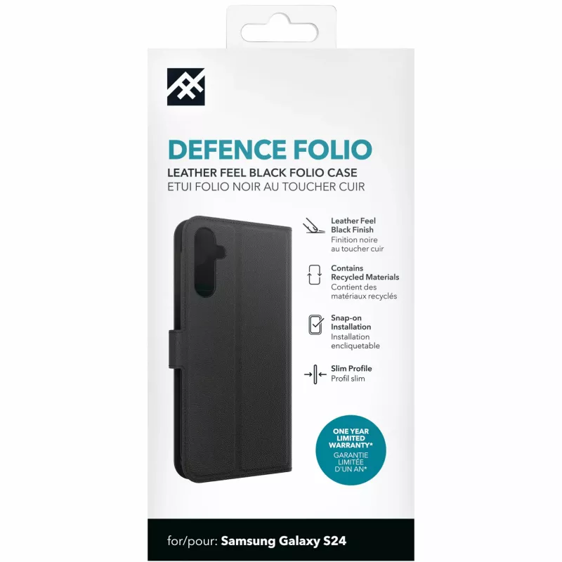 IFROGZ Defence Folio viedtālruņa futlāris 15,8 cm (6,2 collas) melns