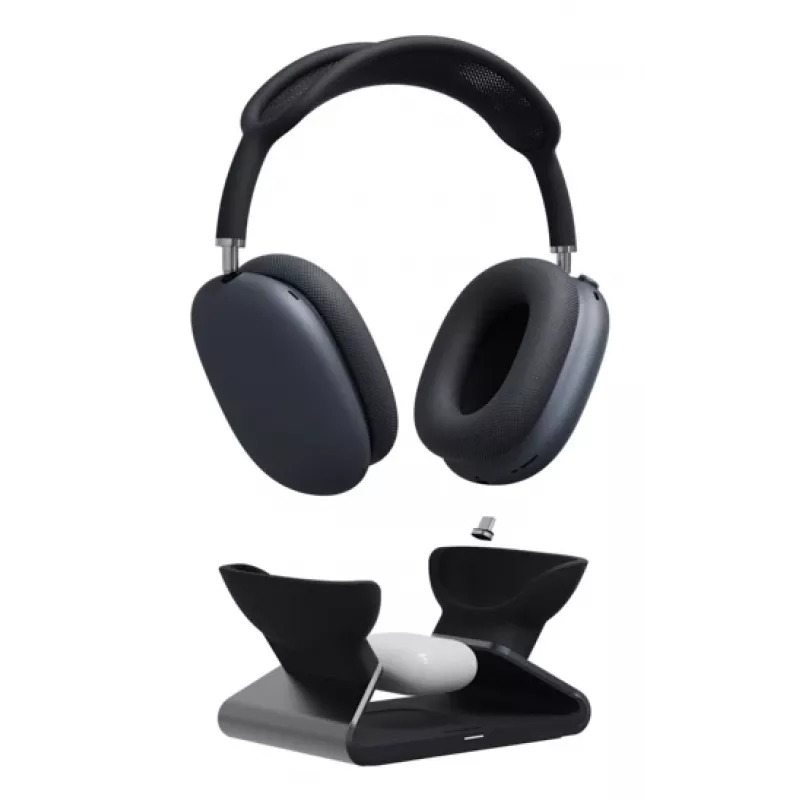 mophie AirPods Max uzlādes statīvs, iekštelpām, USB, bezvadu uzlāde, melns