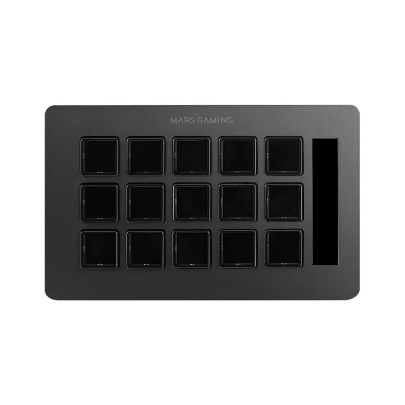 Mars Gaming Control Deck plāns MSD-ONE, melns, 15 pogas, skārienjūtīgs, 132 mm, 81 mm, 61 mm