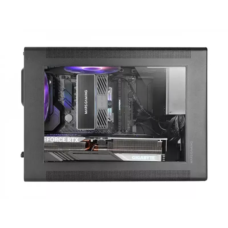 Datorkorpuss Mars Gaming MCXPS mATX Ultra-Compact Melns