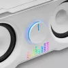 Mars Gaming MS22W kompaktie spēļu skaļruņi 2.2 RGB Flow zemfrekvences skaļrunis + 4 aktīvie skaļruņi DSP skaņa 35W balta