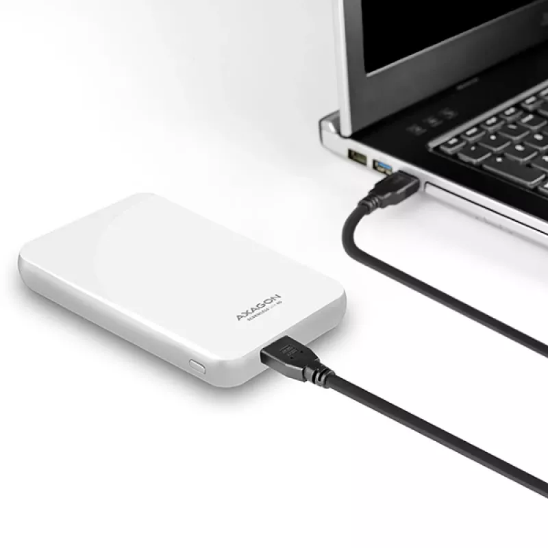 AXAGON EE25-S6 - HDD / SSD-Gehäuse - 2.5 Zoll - SATA - Serial ATA II - Serial ATA III - 5 Gbit/s - USB Konnektivität - Weiß