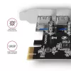 Axagon PCEU-430VL interfeisa kartes/adapteri Iekšējais USB 3.2 Gen 1 (3.1 Gen 1)