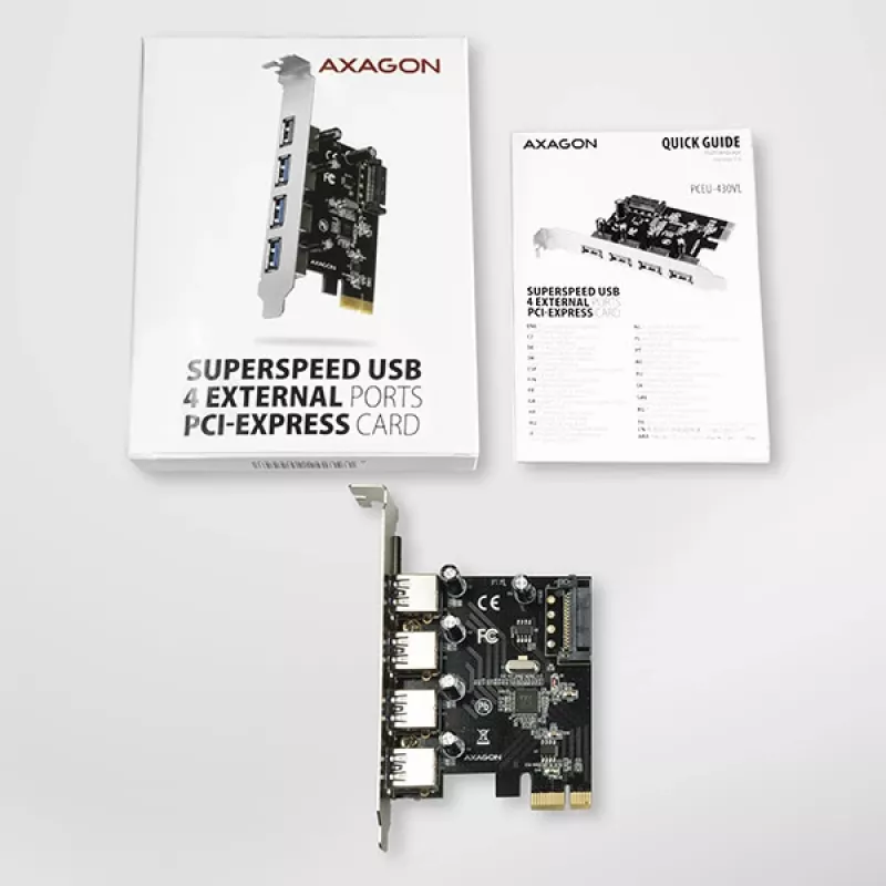 Axagon PCEU-430VL interfeisa kartes/adapteri Iekšējais USB 3.2 Gen 1 (3.1 Gen 1)