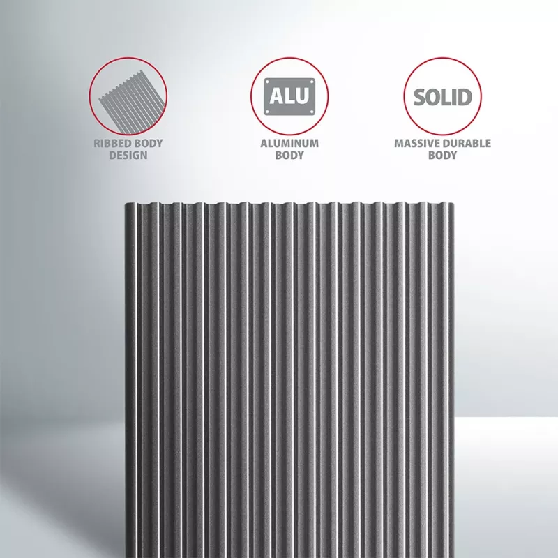 AXAGON EEM2-XR - Cover - Metall - Silber - M.2 - Jede Marke - 112 mm