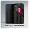 Axagon EEM2-40G USB-C 40Gbps M.2 NVMe SSD korpuss, ARMORED Alumīnijs