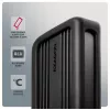 Axagon EEM2-40G USB-C 40Gbps M.2 NVMe SSD korpuss, ARMORED Alumīnijs