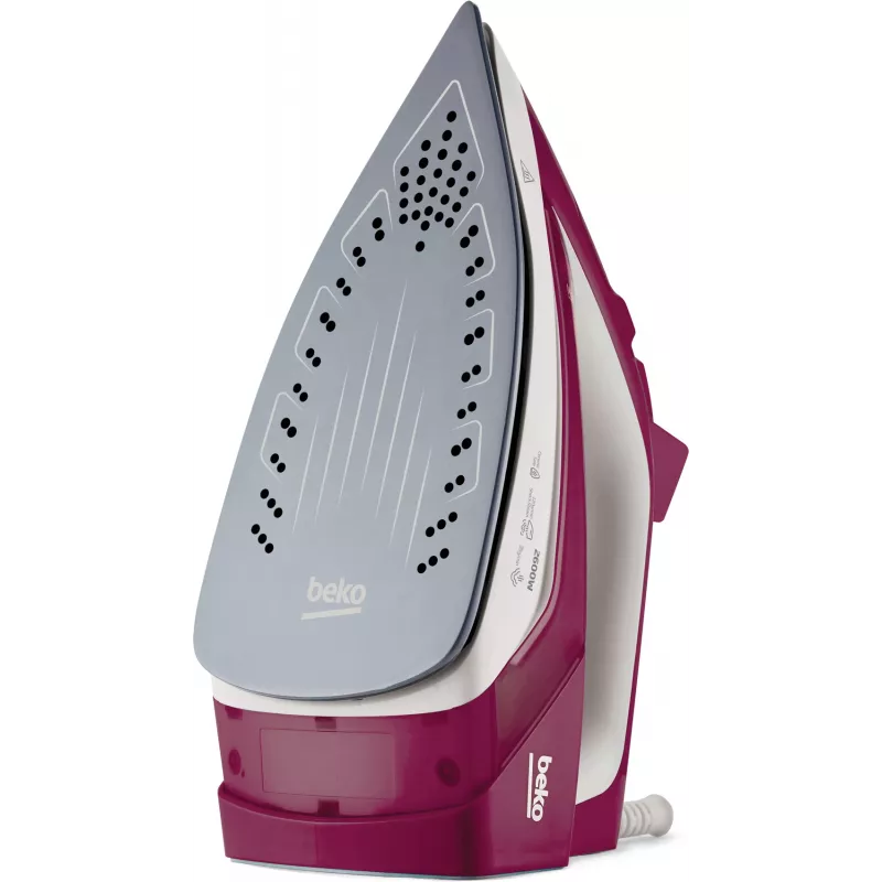 Beko SIM3126R gludeklis Tvaika gludeklis Keramikas zole 2600 W Sarkans