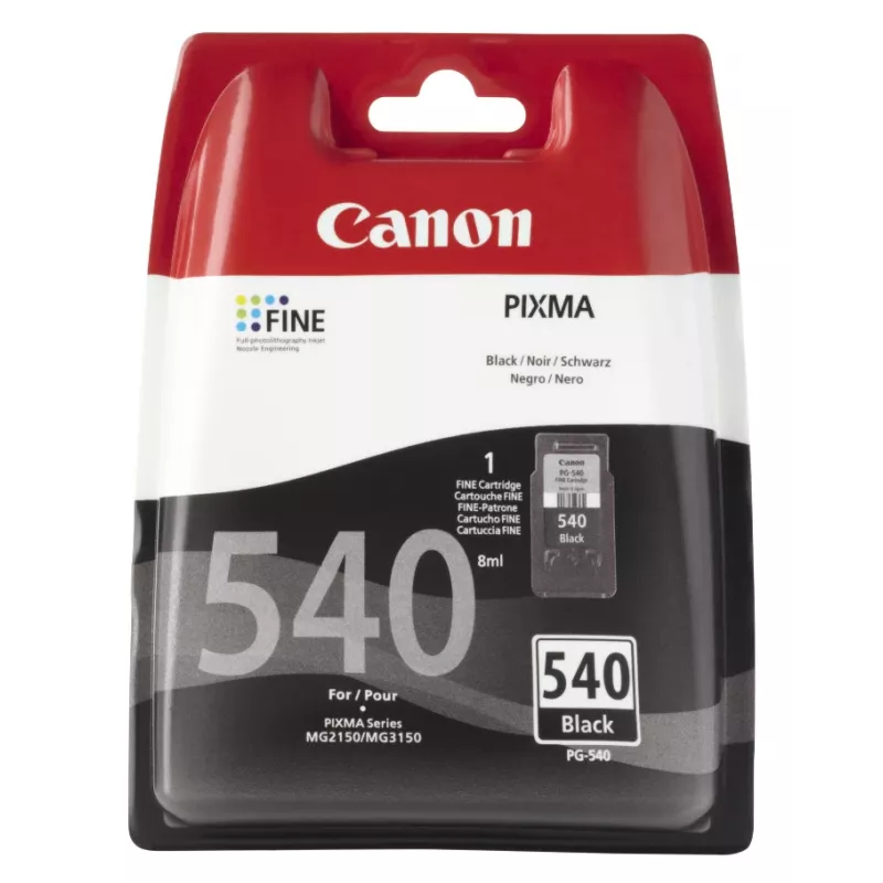 Canon PG-540 oriģinālā tintes kasetne 1 gab. Standarta ienesīgums Fotogrāfiju melna