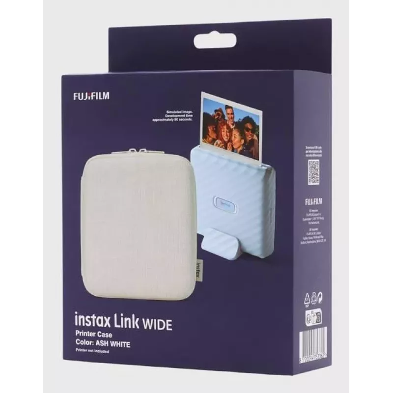 Printera futrālis Fujifilm instax Link Wide (modelis 70100162648) — pelnu balts