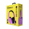 HATOR Phoenix 2 Wireless austiņas ar vadu un bezvadu savienojumu, galvas stīpa, spēlēm, USB Type-C / USB Type-A, Bluetooth, violetas
