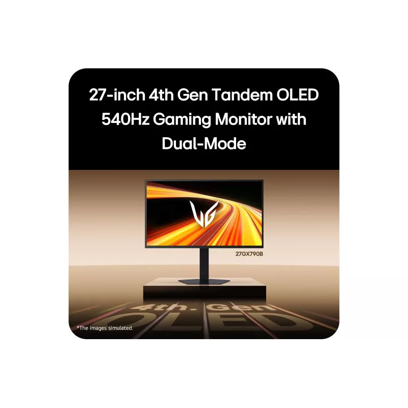 LG 27GX790B-B datora monitors 68,6 cm (27 collas) 2560 x 1440 pikseļi Quad HD OLED Melns