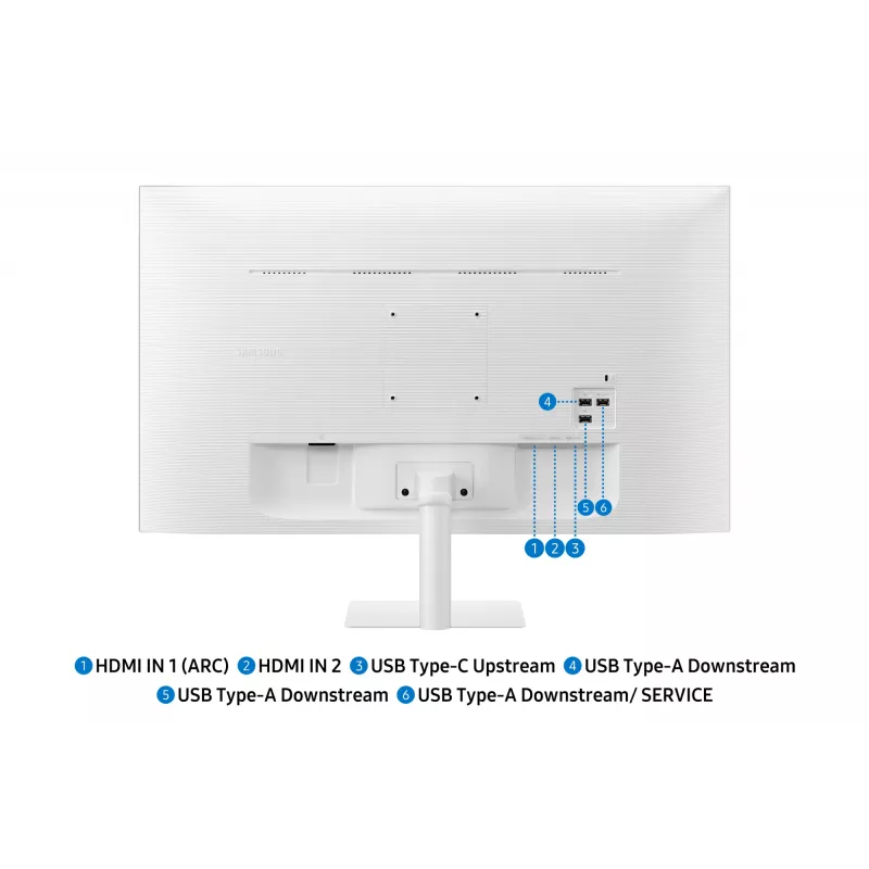 Samsung M7 M70F datora monitors 81,3 cm (32 collas) 3840 x 2160 pikseļi 4K Ultra HD LED balts