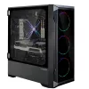 Zalman Z8 TG ATX Mid Tower PC Case, ARGB ventilators x3, Rūdīta stikla Midi Tornis Melns