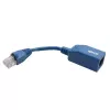 Tripp Lite N034-05N-BL Cisco konsoles Rollover kabeļa adapteris, RJ45 M/F, zils, 12,7 cm