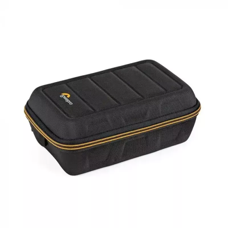 Kameras somiņa Lowepro HARDSIDE CS 60 — ciets čaulas kompaktais futrālis, 140×85×227 mm, melns/oranžs