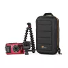 Kameras somiņa Lowepro HARDSIDE CS 60 — ciets čaulas kompaktais futrālis, 140×85×227 mm, melns/oranžs