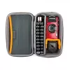 Kameras somiņa Lowepro HARDSIDE CS 60 — ciets čaulas kompaktais futrālis, 140×85×227 mm, melns/oranžs
