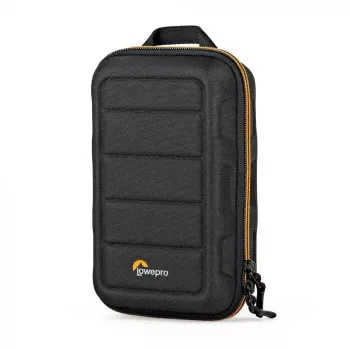 Kameras somiņa Lowepro HARDSIDE CS 60 — ciets čaulas kompaktais futrālis, 140×85×227 mm, melns/oranžs