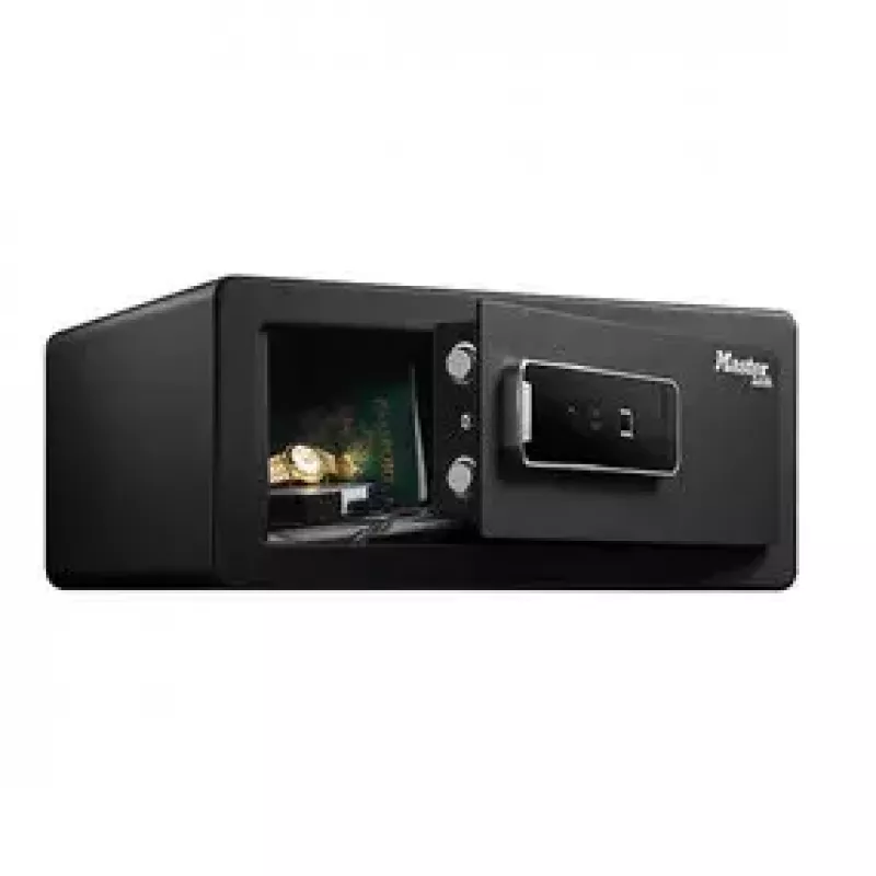 Brīvi stāvošs seifs MASTER LOCK LX110BEURHRO Melns 2 Atslēgas Pirkstu nospiedumu lasītājs