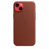 Cover Apple iPhone 14 Plus Leather Case with MagSafe Umber