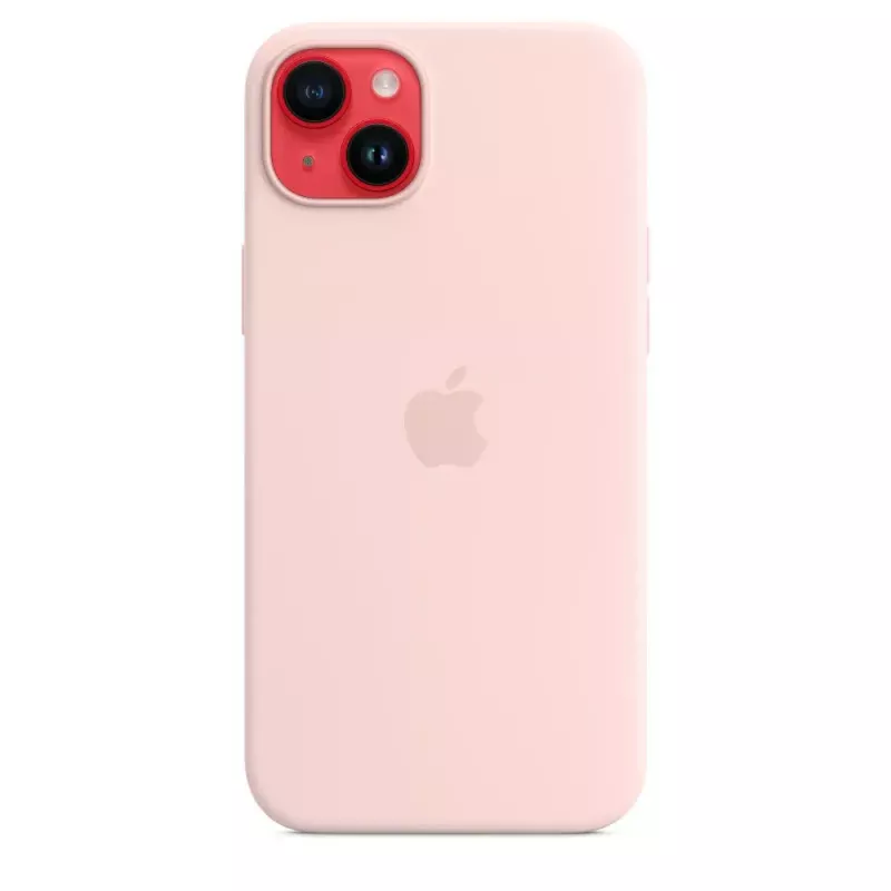 Silikona maciņš Apple iPhone 14 Plus MagSafe Krīta rozā pārvalks