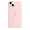 Silikona maciņš Apple iPhone 14 Plus MagSafe Krīta rozā pārvalks