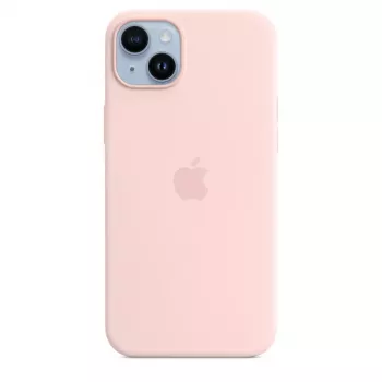 Silikona maciņš Apple iPhone 14 Plus MagSafe Krīta rozā pārvalks