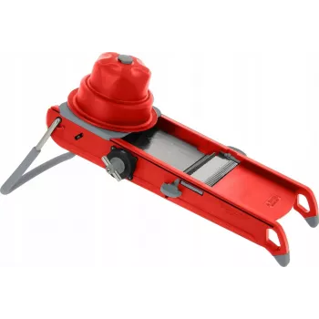 Mandoline de buyer Swing Plus DB2015-43 sarkana — regulējams biezums, nerūsējošais tērauds