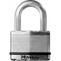 Piekaramā atslēga MASTERLOCK M5EURDCC drošības līmenis 9, rūdīta tērauda važas, misiņa korpuss