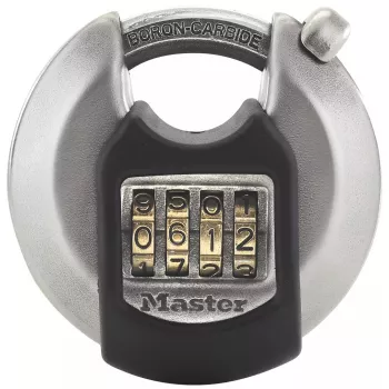 Kombinācijas piekaramā atslēga MASTER LOCK 70 mm Excell cinka diska piekaramā atslēga