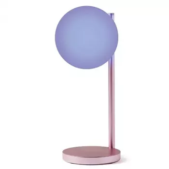Galda LED lampa Lexon Bubble Lamp LH70LP gaiši rozā 15W ar bezvadu lādētāju