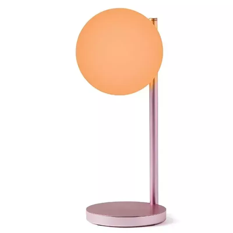 Galda LED lampa Lexon Bubble Lamp LH70LP gaiši rozā 15W ar bezvadu lādētāju