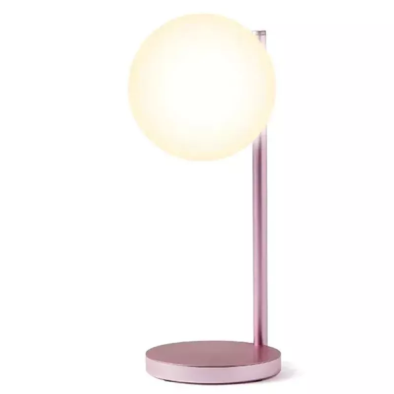 Galda LED lampa Lexon Bubble Lamp LH70LP gaiši rozā 15W ar bezvadu lādētāju