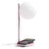 Galda LED lampa Lexon Bubble Lamp LH70LP gaiši rozā 15W ar bezvadu lādētāju