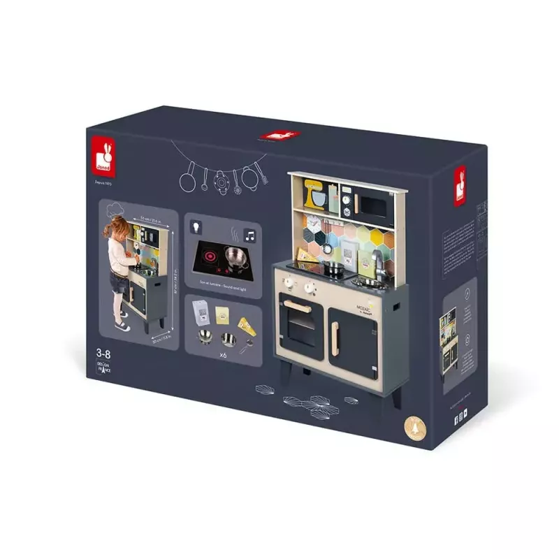 Lomu spēle Janod J06609 Virtuve un ēdiens 3-8 gadi