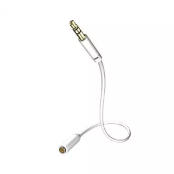 Audio kabelis Inakustik 00310505 5m 3.5mm Balts