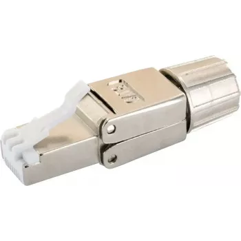 RJ-45 savienotājs Schwaiger NWST811 531 sudraba krāsā, vīrišķais, 15 mm platums