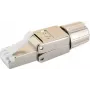 RJ-45 savienotājs Schwaiger NWST811 531 sudraba krāsā, vīrišķais, 15 mm platums
