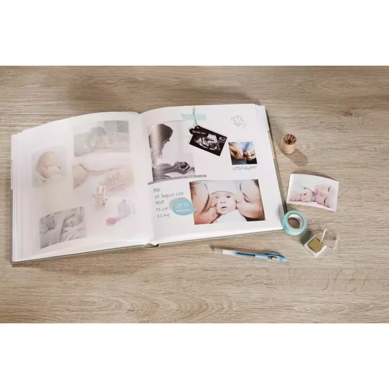 Fotoalbums Walther Design Baby Dreamtime zils brūns 50 loksnēm