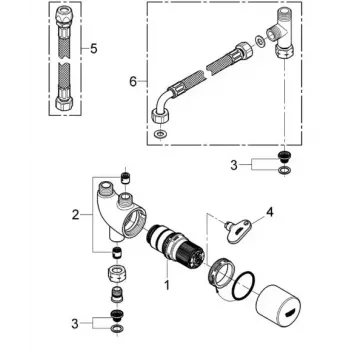 Termostats GROHE 34487000 hromēts